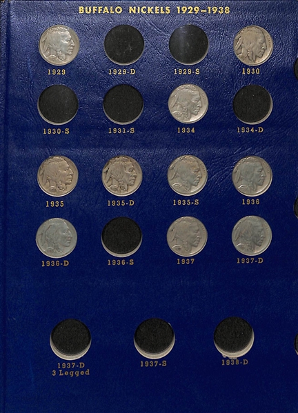  Assortment of 1831-1971 US Coins Including Large Cents, Buffalo Nickels, & Eisenhower Coins 